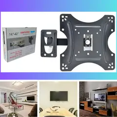 GENERICO - Rack Soporte Tv Lcd Led Smart 14 a 42 Pulgadas Doble Brazo LS304E