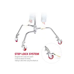 NEEWER - Pack de 3 ruedas para C-Stand