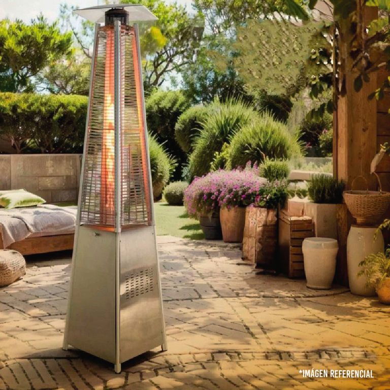 CALENTADOR DE PATIO TIPO PIRAMIDE CLIMAPOWER 13000W ACERO INOXIDABLE