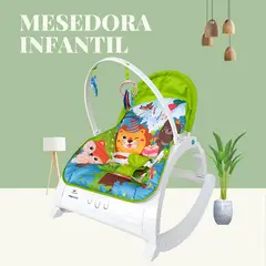 SM - SILLA MECEDORA VIBRADORA MUSICAL GRANDE VERDE