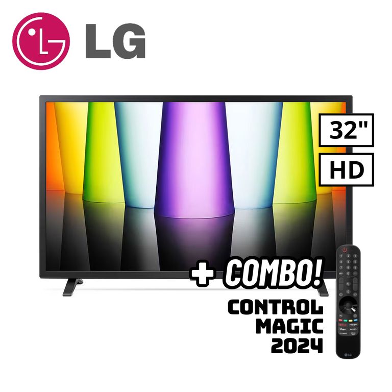 TELEVISOR 32 SMART TV WEBOS HUB HD LED - 32LQ600BPSA + CONTROL MAGIC 2024