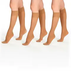 CAFFARENA - Pack X3 Media Pantalon Vitale 70 con puntera 1037