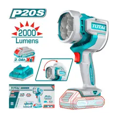 TOTAL TOOLS - Linterna de Trabajo 20V 225W 2000LM LED Industrial - TWLI20881