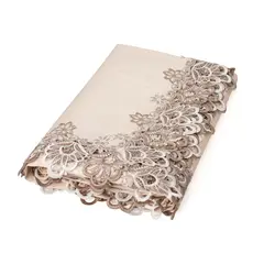 PANORAMA HOGAR - Mantel Rectangular Para 8 Sillas De Poliester Beige 27432Cm