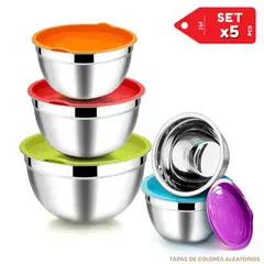 INSPIRA MARKET - Juego de ensaladeras con bowls de colores