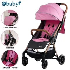 EBABY - Coche Maleta para Bebé «SOFI» De Fácil Plegado Pink