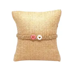 LUCYANA JOYAS Y ACCESORIOS - Pulsera Mujer de Hilo Nombre Letra Inicial R y Corazón - Joyas Lucyana