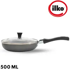 ILKO - Sartén 14 cm Aluminio con Tapa Every Day Cool Gray-