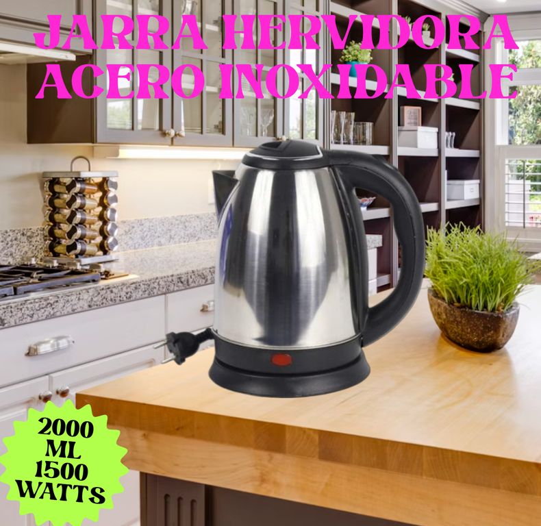 HERVIDOR JARRA ELÉCTRICA DE AGUA CAPACIDAD 2000 ML 1500WATTS