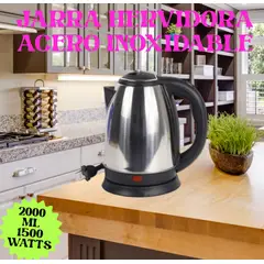 GENERICO - HERVIDOR JARRA ELÉCTRICA DE AGUA CAPACIDAD 2000 ML 1500WATTS