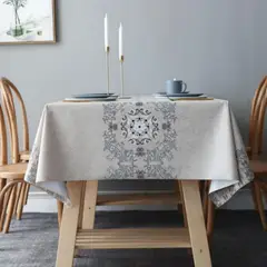 PUREPOWER - Mantel PVC Elegante Nórdico Encaje Floral 140x220cm Antideslizante