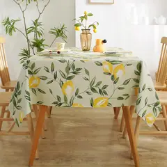PUREPOWER - Mantel PVC Limón Impermeable 140x180cm Fácil Limpieza para Exterior