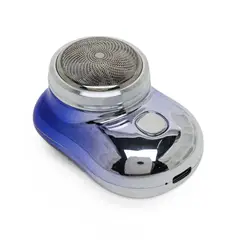 GENERICO - Mini Afeitadora Cortapelo Eléctrica Mini Shaver P-10 Azul