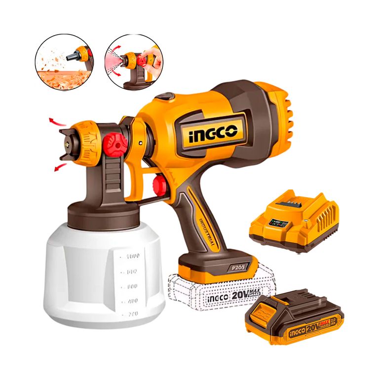 Pistola Pulverizadora Inalámbrica + Batería 20ah + Cargador