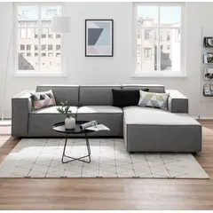 GENERICO - SECCIONAL CALIFORNIA color plomo - Tela Anti fluido