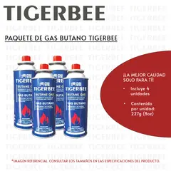 TIGERBEE - PAQUETE DE GAS BUTANO 4U