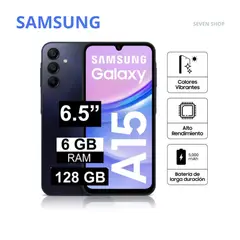 SAMSUNG - Celular Galaxy A15 128GB 6GB RAM - NEGRO AZULADO