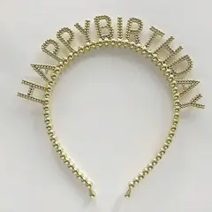 GENERICO - VINCHA CORONA DE NIÑA HAPPY BIRTHDAY