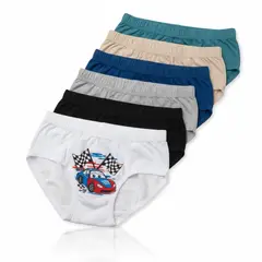 GENERICO - Calzoncillos Niños Estampados Algodon Pyma - 6 unidades