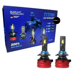 TITAN - Bombilla LED para Auto 9005 180W 40000LM Blanca 2pcs
