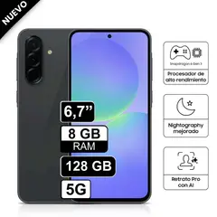 SAMSUNG - Celular Libre Galaxy A26 5G 67 Pulg 128GB 8GB RAM Black