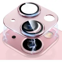 GENERICO - Protector De Camara Para Iphone 15 Y 15 Plus Rosado