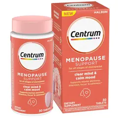 CENTRUM - Tabletas de apoyo para la menopausia 30 cápsulas