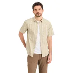 DOCKERS - Camisa Hombre Ultimate SS Regular Fit Beige