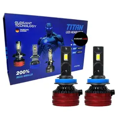 TITAN - Bombilla LED H11 H8 Para auto 180W 40000LM Blanca 2pcs