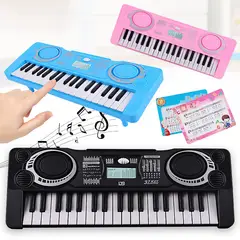 GENERICO - MINI PIANO ELECTRONICO PARA NIÑAS 37 TECLAS COLOR ROSADO