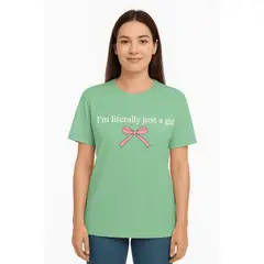 GENERICO - CAMISETA Literally just a girl