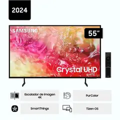 SAMSUNG - Televisor Smart Tv. 55" 4K UHD Tizen OS 2024 55DU7000