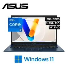 ASUS - Laptop VivoBook 14 - Intel Core i7 1355U RAM 12GB Disco 512GB SSD 14″ FHD Windows 11