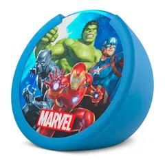 MARVEL - Echo Pop para Niños Parlante Inteligente Alexa Avengers Turques