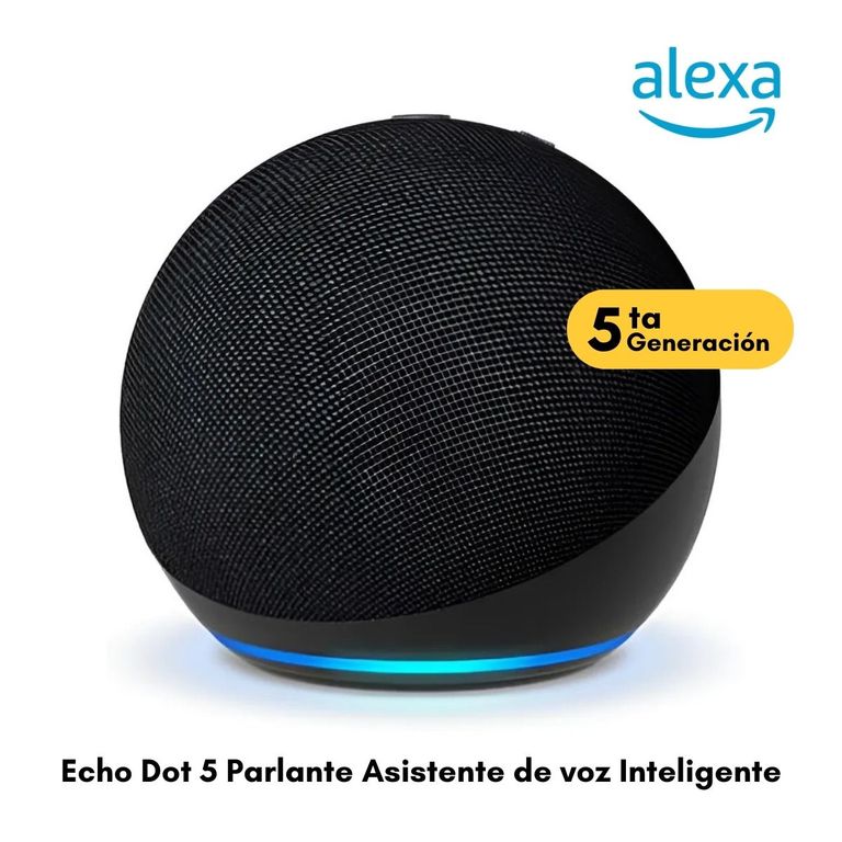 ALEXA ECHO DOT 5º GENERACIÓN - PARLANTE ASISTENTE DE VOZ SMART