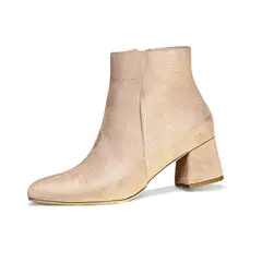 GENERICO - Botin Mujer Clasica Taco 5 2086-60 Color Beige