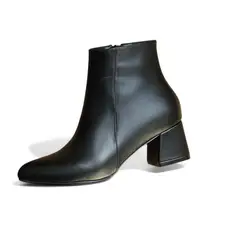 GENERICO - Botin Mujer Clasica Taco 5 2086-60 Color Negro