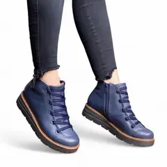 GENERICO - Zapato Mujer Casual Cierre Pasador 2086-50 Color Azul