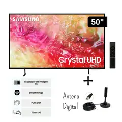 SAMSUNG - Televisor 50 CRYSTAL UHD 4K UN50DU7000GXPE + ANTENA DIGITAL