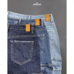 JHAN HIDS - Pantalón Cargo Denim Shana