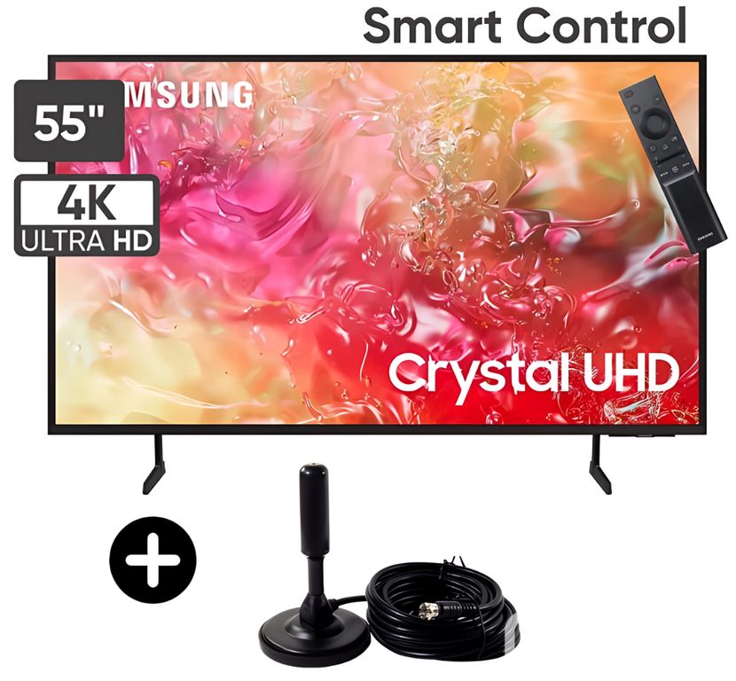 Televisor LED Crystal 55 DU7000 UHD 4K TIZEN + Antena