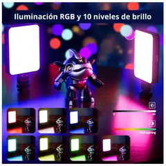 SEISA - Iluminacion Selfie Luz Led RGB Magnetica para telefono Recargable