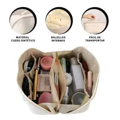 RYBIU IMPORT - Pack12 Cosmetiquero Movible de Mano Blanco