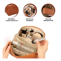 RYBIU IMPORT - Pack12 Cosmetiquero Movible de Mano Marron