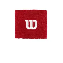 WILSON - Muñequera Corta Rojo -
