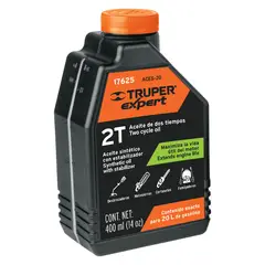 TRUPER - Aceite sintético para motor de 2 tiempos, 400 ml