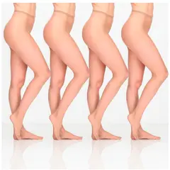 CAFFARENA - Pack X4 Panty Pret a Porte con Puntera 1112