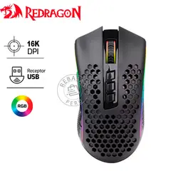 REDRAGON - Mouse Storm Pro M808-KS Wireless 16000 DPI RGB 8 Botones
