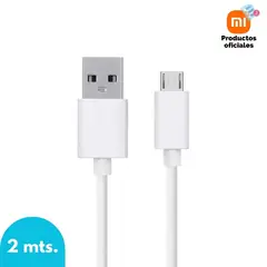 XIAOMI - CABLE ORIGINAL USB A MICRO USB 200cm - BLANCO