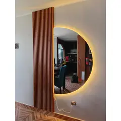 LUMINAR BRILLO & LUZ - Espejo media luna con luces led